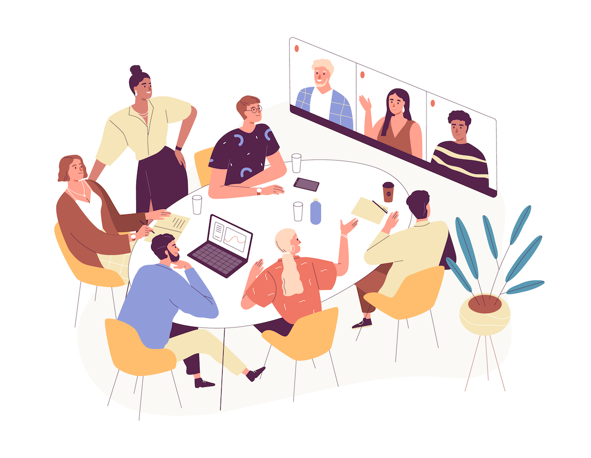 Group Meeting Illustration