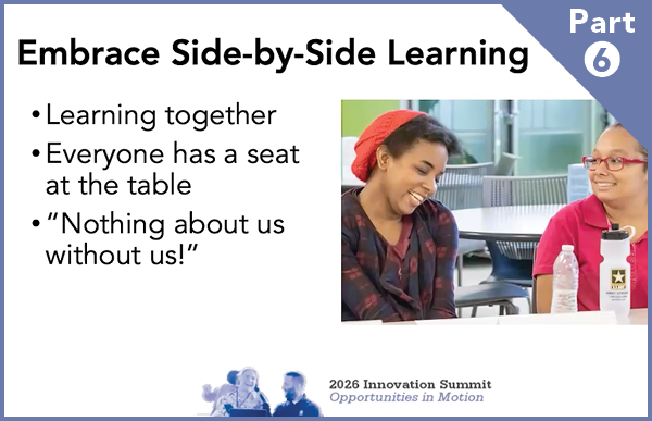 Embrace Side-by-Side Learning – Part 6 of 8